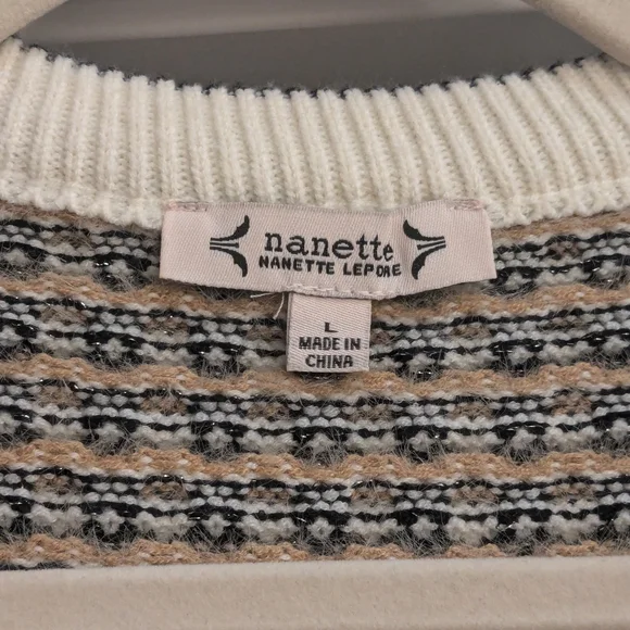 Nanette Lepore Tweed Cardigan L - Picture 8 of 14